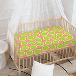 Cute Lime Pattern Print Baby Crib Sheet