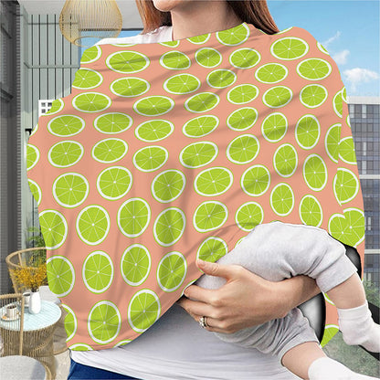 Cute Lime Pattern Print Baby Seat Cover