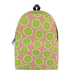Cute Lime Pattern Print Backpack
