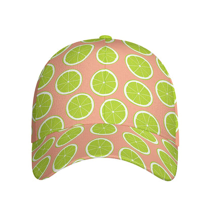 Cute Lime Pattern Print Baseball Cap