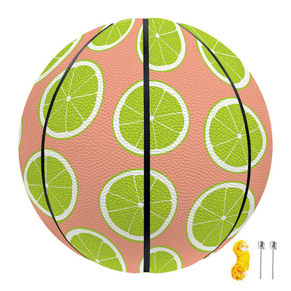 Cute Lime Pattern Print Basketball