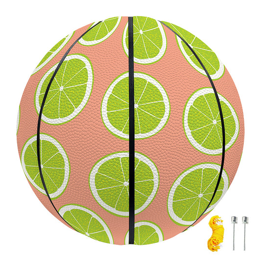 Cute Lime Pattern Print Basketball