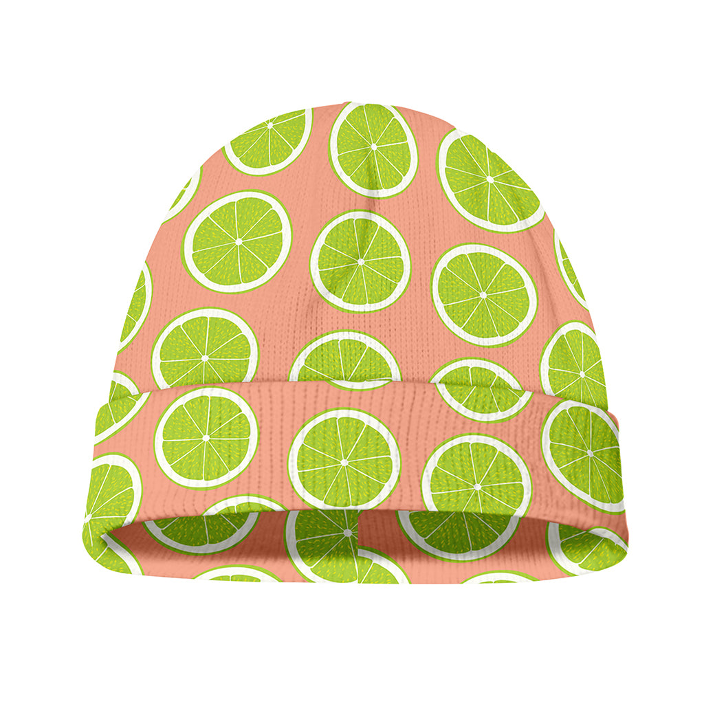Cute Lime Pattern Print Beanie