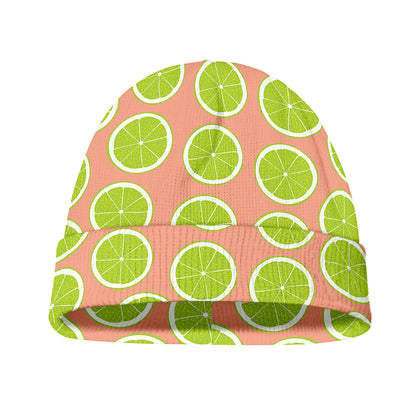 Cute Lime Pattern Print Beanie