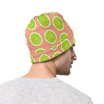 Cute Lime Pattern Print Beanie