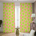Cute Lime Pattern Print Dimout Pencil Pleat Curtains