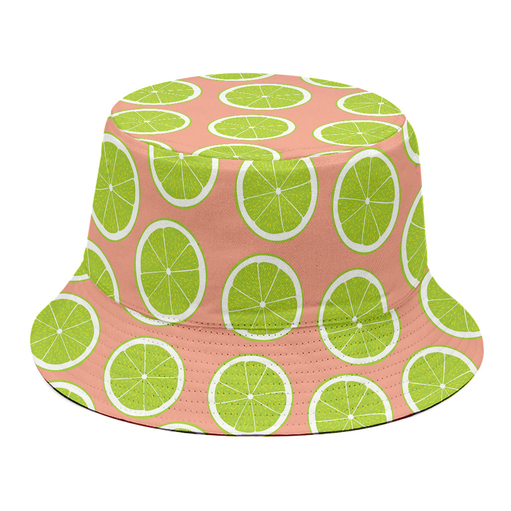 Cute Lime Pattern Print Bucket Hat