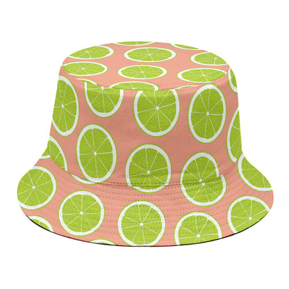 Cute Lime Pattern Print Bucket Hat