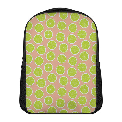Cute Lime Pattern Print Casual Backpack