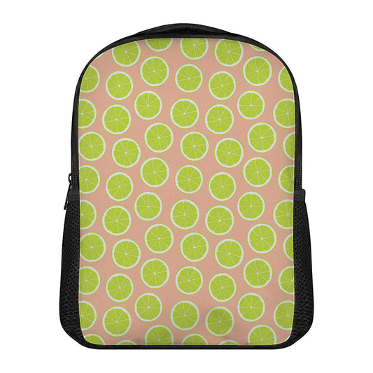 Cute Lime Pattern Print Casual Backpack