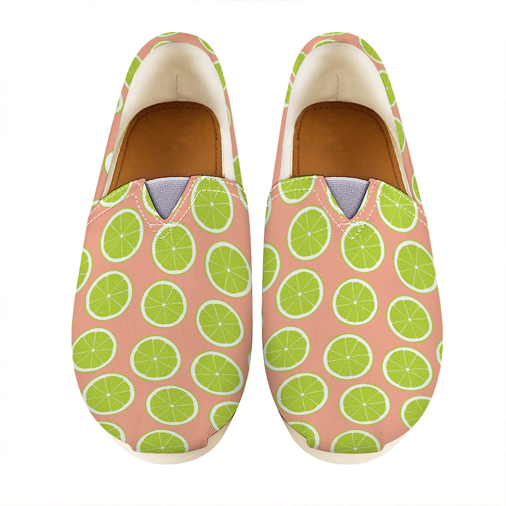 Cute Lime Pattern Print Casual Shoes