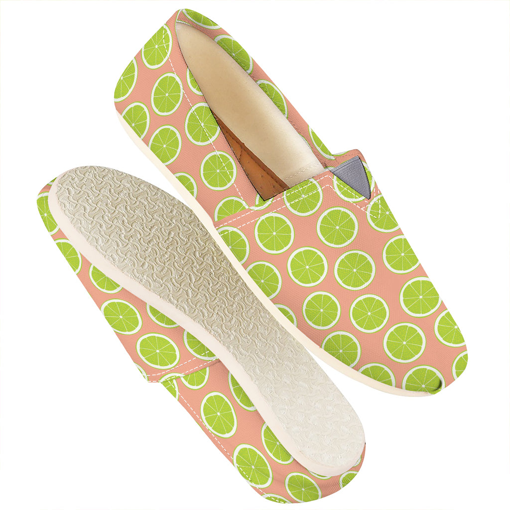 Cute Lime Pattern Print Casual Shoes