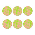 Cute Lime Pattern Print Coaster Set