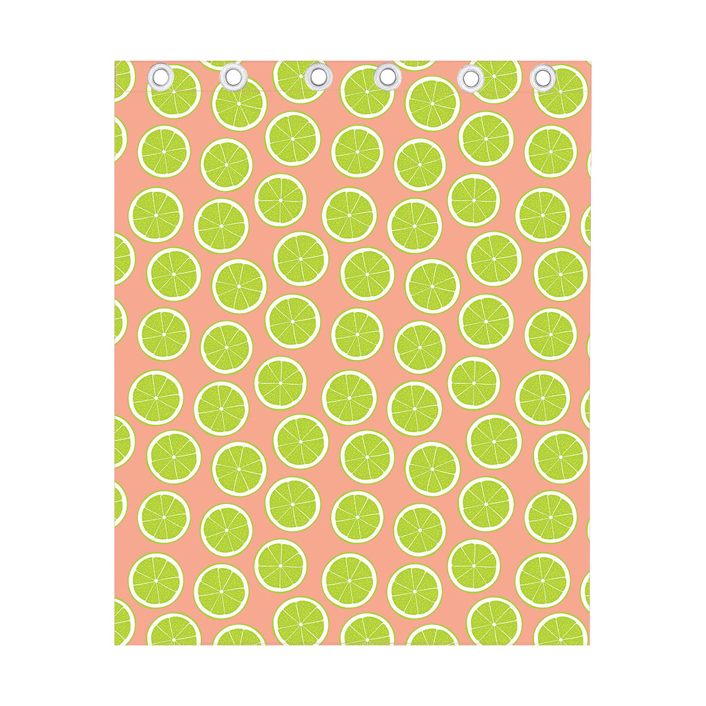 Cute Lime Pattern Print Curtain
