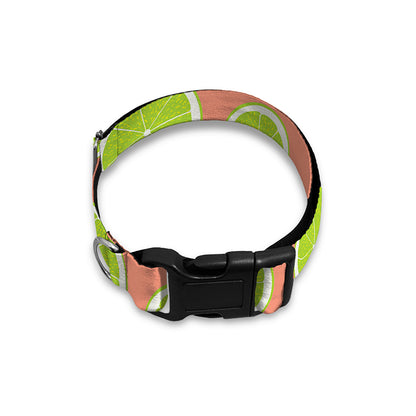 Cute Lime Pattern Print Dog Collar