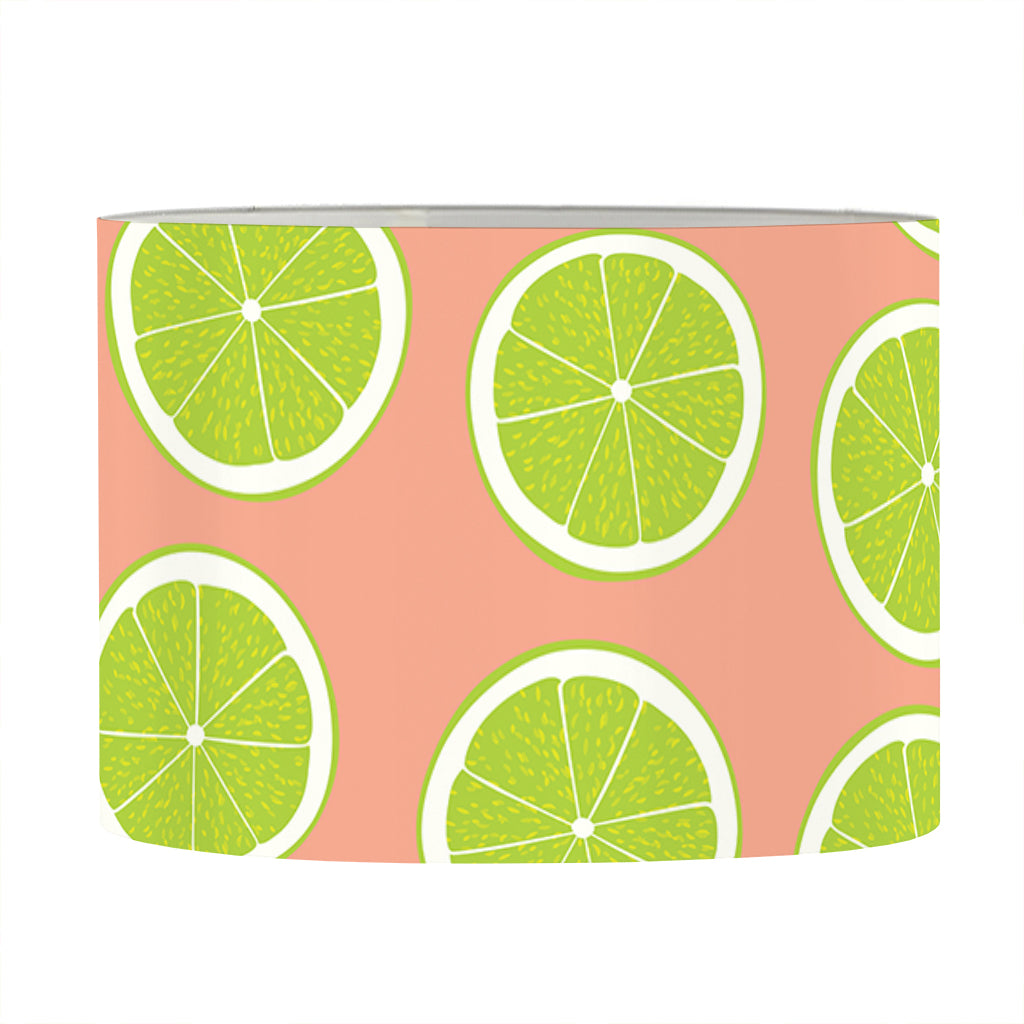 Cute Lime Pattern Print Drum Lamp Shade