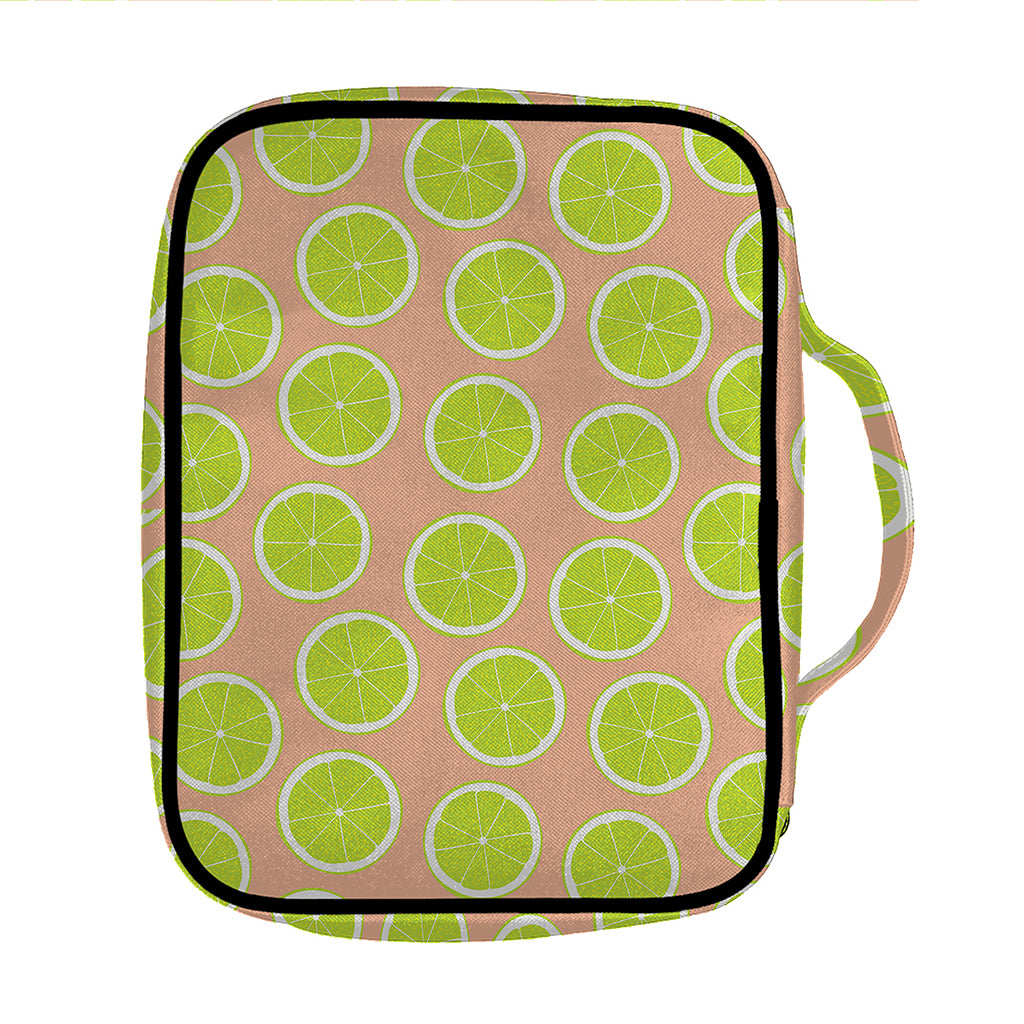 Cute Lime Pattern Print Front Pocket Bible Bag