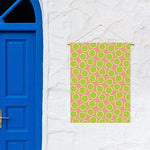 Cute Lime Pattern Print Garden Flag