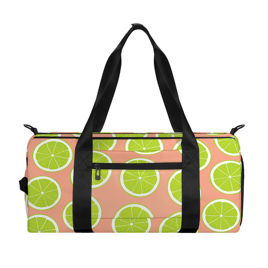 Cute Lime Pattern Print Gym Bag
