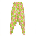 Cute Lime Pattern Print Hammer Pants