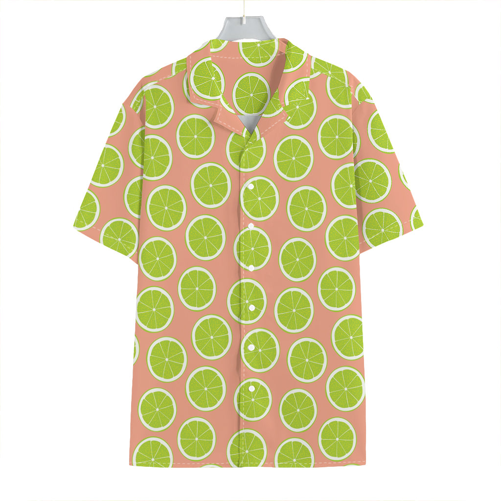 Cute Lime Pattern Print Hawaiian Shirt
