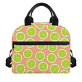 Cute Lime Pattern Print Insulated Lunch Bag