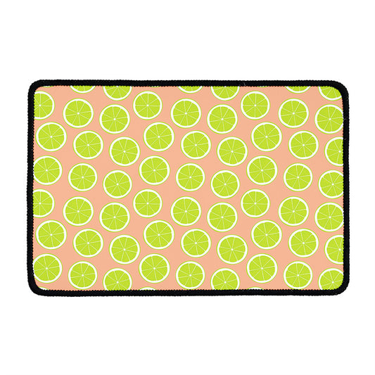 Cute Lime Pattern Print Kitchen Mat