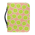 Cute Lime Pattern Print Leather Bible Cover