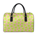 Cute Lime Pattern Print Leather Duffel Bag
