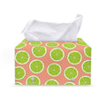 Cute Lime Pattern Print Leather Tissue Box Cover