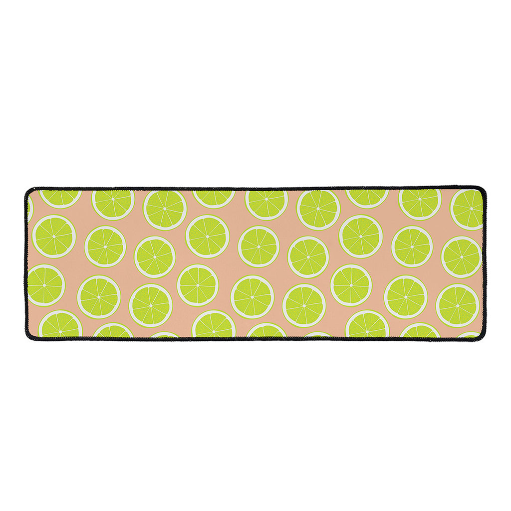 Cute Lime Pattern Print Long Kitchen Mat