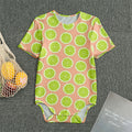 Cute Lime Pattern Print Men's Bodysuit