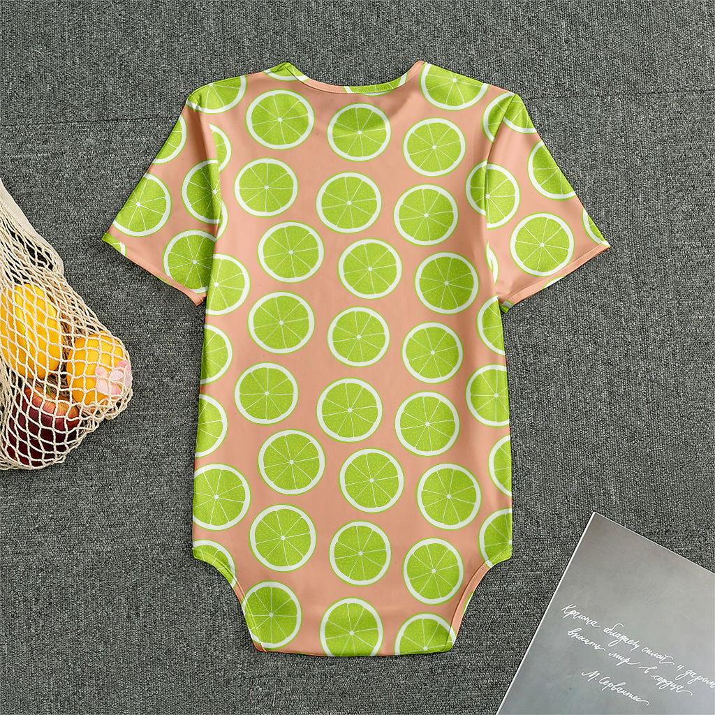 Cute Lime Pattern Print Men's Bodysuit