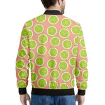 Cute Lime Pattern Print Men's Bomber Jacket