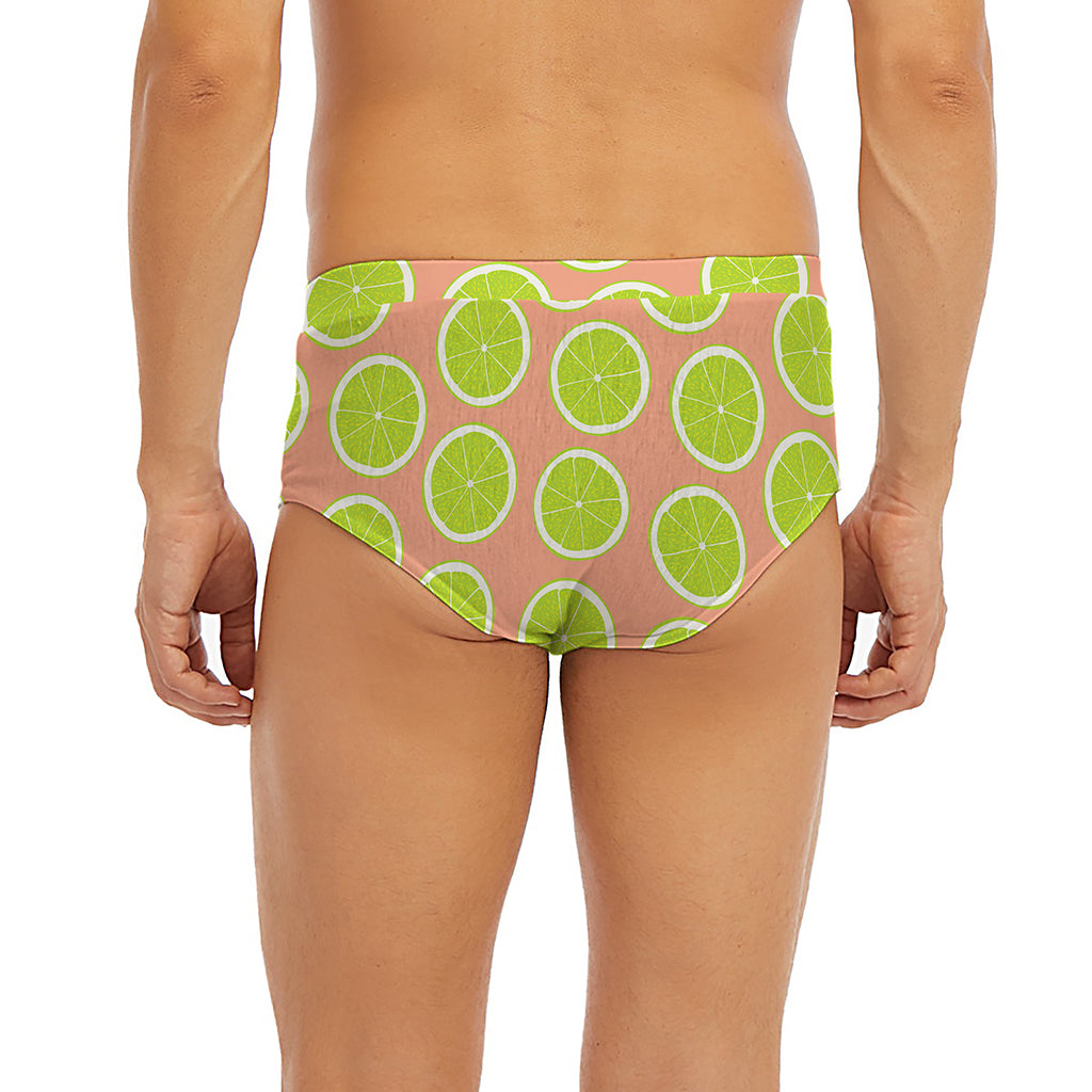 Cute Lime Pattern Print Men's Briefs