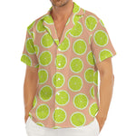 Cute Lime Pattern Print Men's Deep V-Neck Shirt