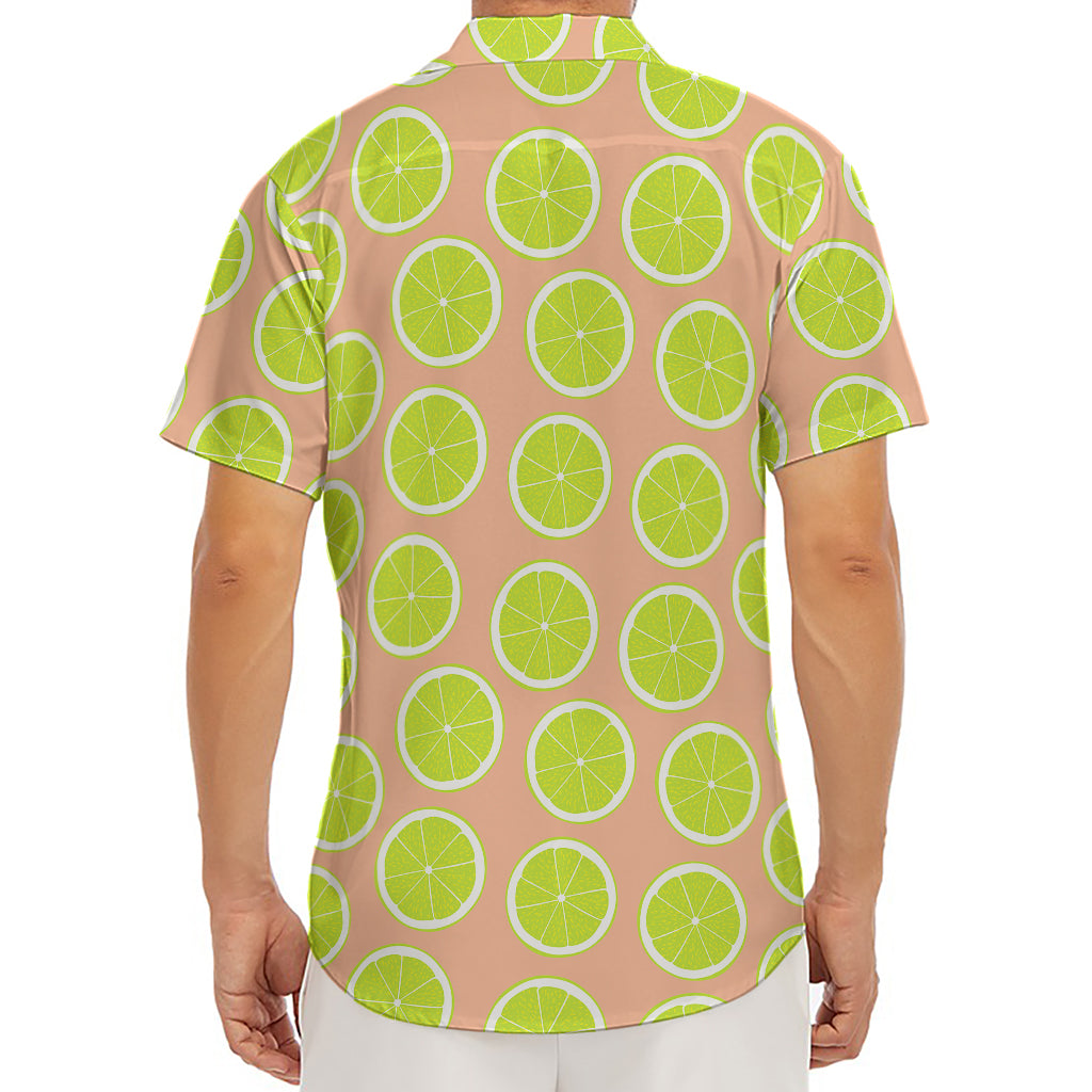 Cute Lime Pattern Print Men's Deep V-Neck Shirt
