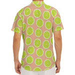 Cute Lime Pattern Print Men's Deep V-Neck Shirt