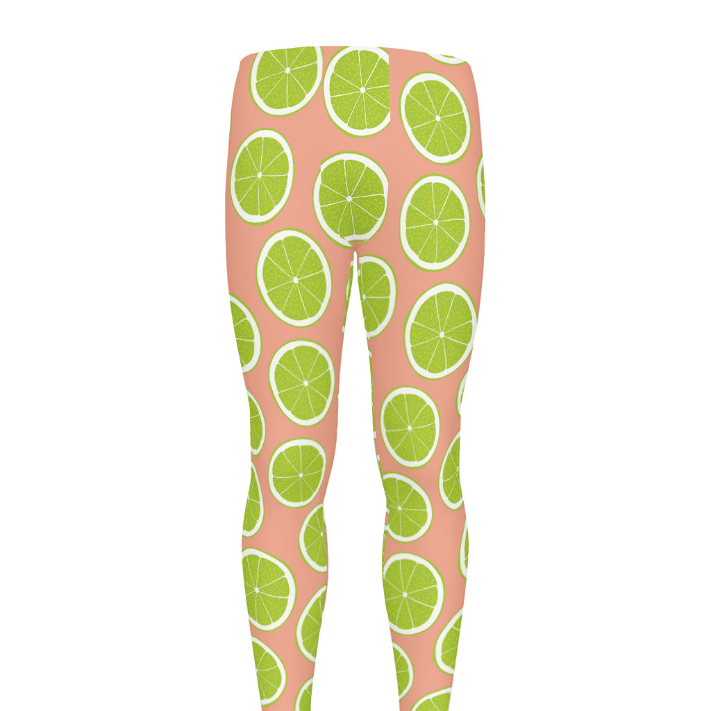 Cute Lime Pattern Print Men's leggings
