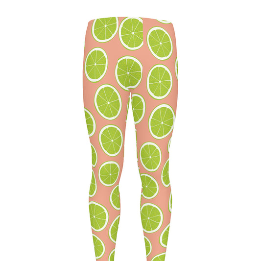 Cute Lime Pattern Print Men's leggings
