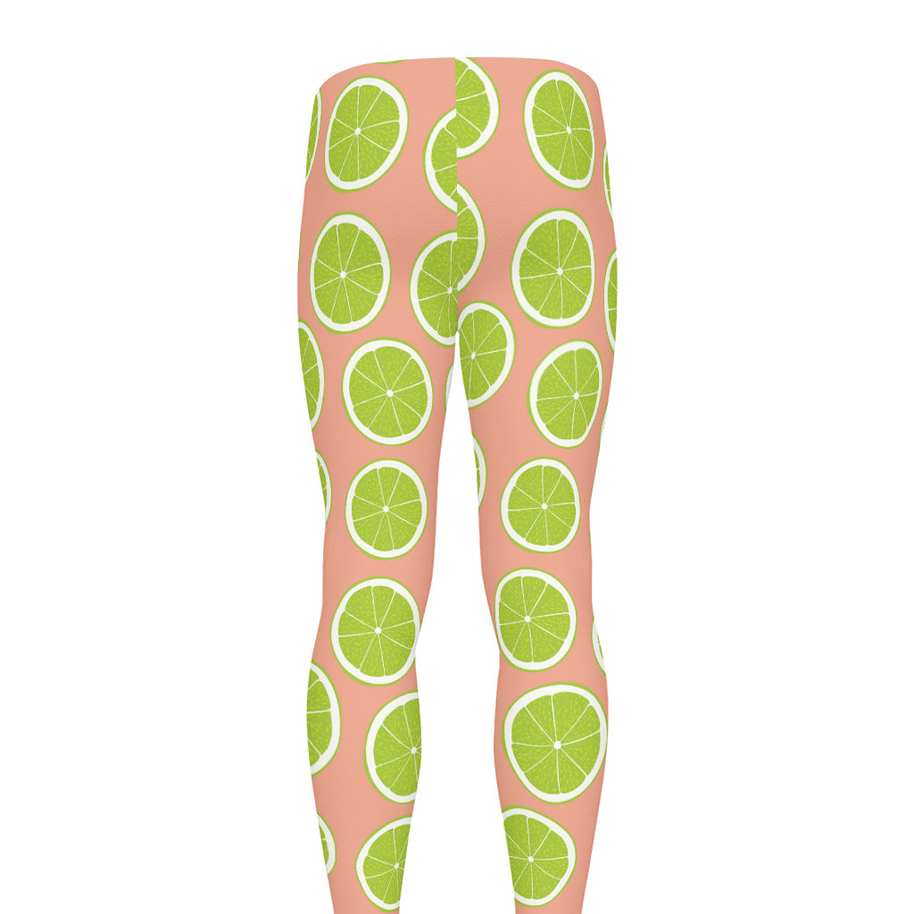 Cute Lime Pattern Print Men's leggings