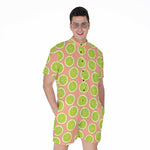 Cute Lime Pattern Print Men's Rompers