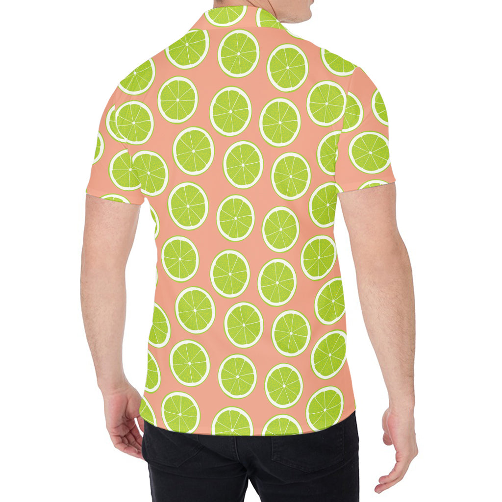 Cute Lime Pattern Print Men's Shirt