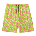 Cute Lime Pattern Print Men's Swim Trunks