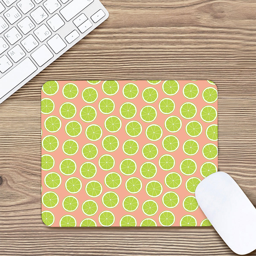Cute Lime Pattern Print Mouse Pad