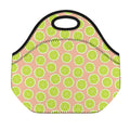 Cute Lime Pattern Print Neoprene Lunch Bag