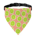 Cute Lime Pattern Print Over The Collar Dog Bandana