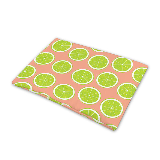 Cute Lime Pattern Print Pet Cooling Mat Cover