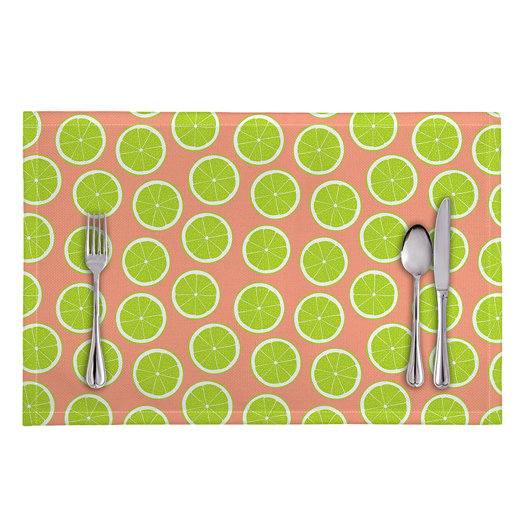 Cute Lime Pattern Print Placemat