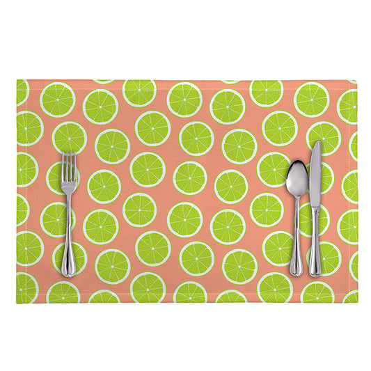 Cute Lime Pattern Print Placemat